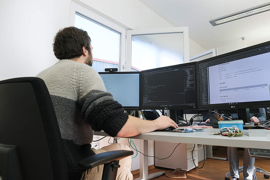 Programmieren Programmierender Entwickler